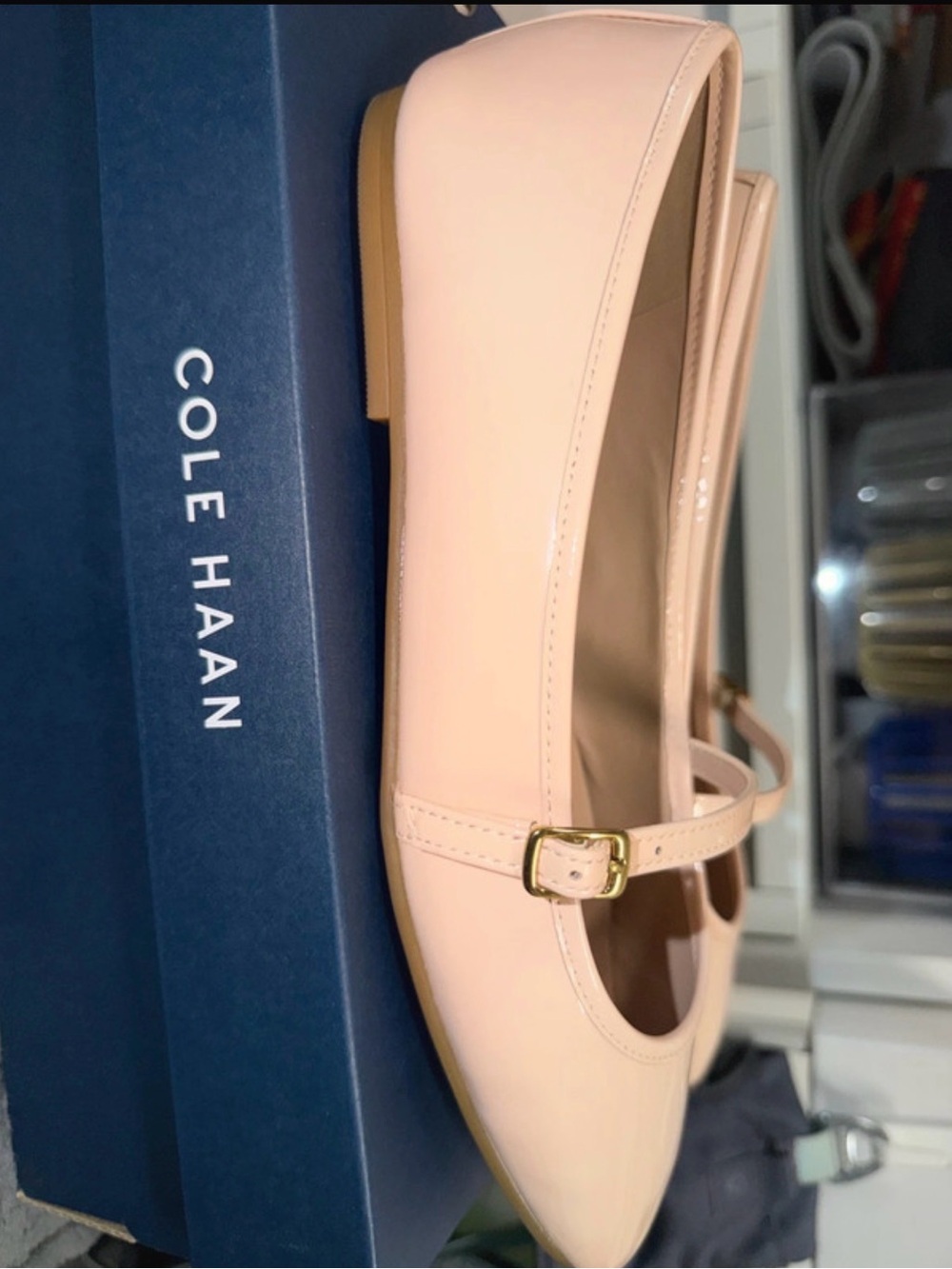 Cole Haan Pink Patent Mary Jane Flats 7.5 - Picture 4 of 10